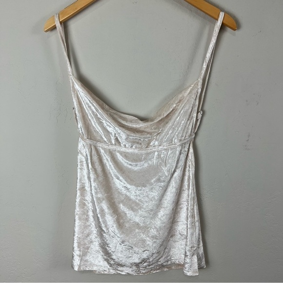 NEW Free People All Night Velvet Tunic Top in Champagne Size Medium - Picture 4 of 11